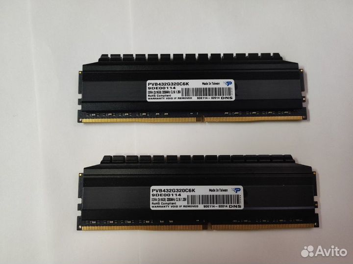 Оперативная память Patriot Viper 4 Blackout 32 гб