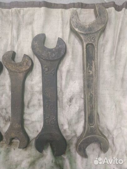 Набор рожковых ключей бронзовых СССР