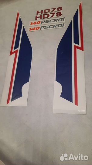 Наклейки на двери Хендай HD78 / HD72 / HD65