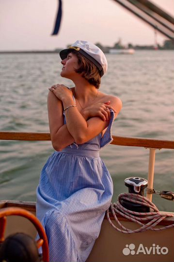 Фотосессия на парусной яхте, девичник на яхте