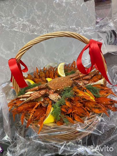 Мужской букет из раков