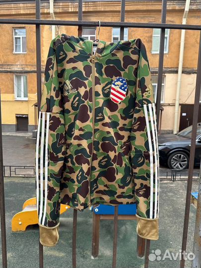 Зип худи adidas bape оригинал