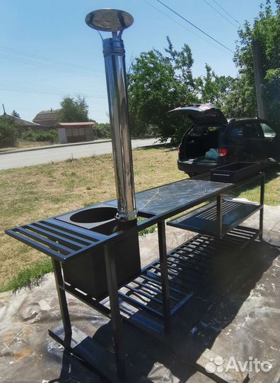 Мангал современный качественный 3метра