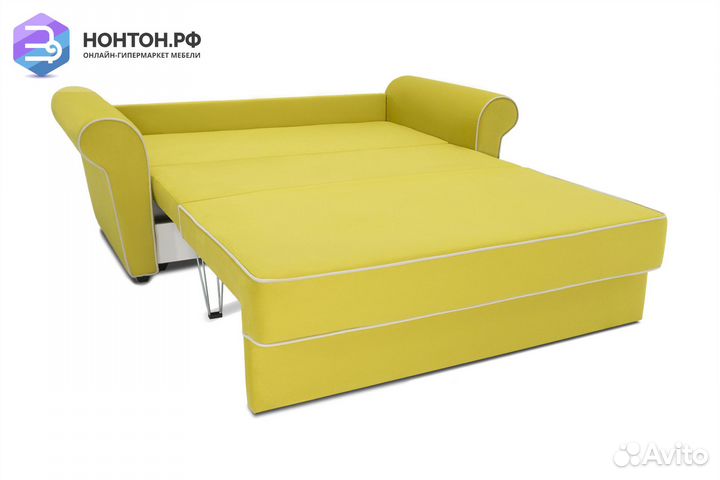 Диван еврокнижка Прованс горчичный