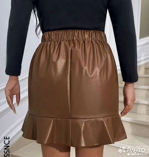 Кожаная юбка