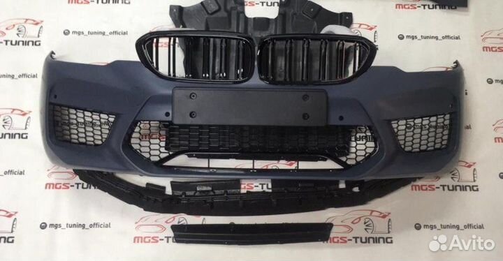 Передний бампер BMW G30 стиль м5 ф90 + ноздри #1