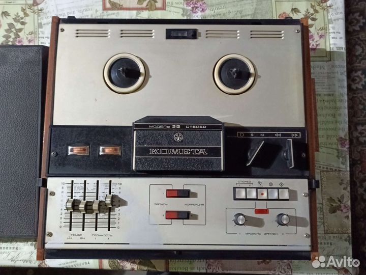 Катушечный магнитофон комета212 стерео