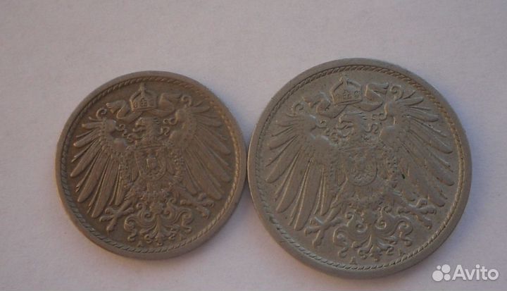 5 и 10 Пфеннигов-1913 года