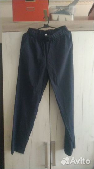 Сине-голубой костюм женский 50-52 размера