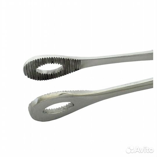 Щипцы для удаления плод.яйца, прямые, с шир.губок