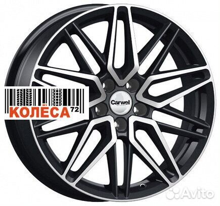 Carwel Вайс 7x18 5x114,3 ET37 Dia66.6 алмаз черный