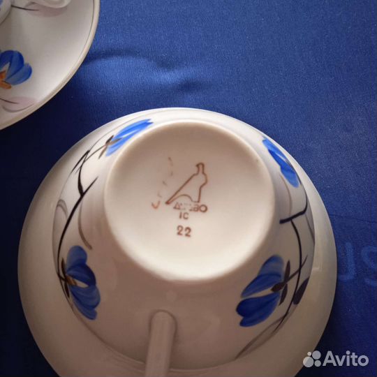 Чашка с блюдцем дулево