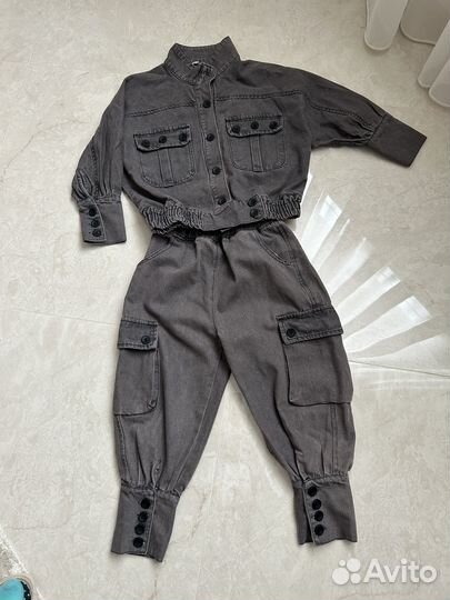 Джинсовый костюм для девочки