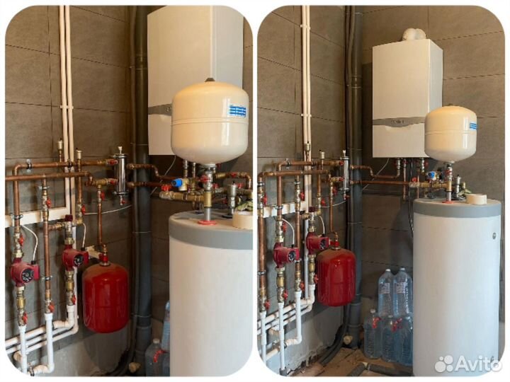 Монтаж отопления и водоснабжения в частном доме