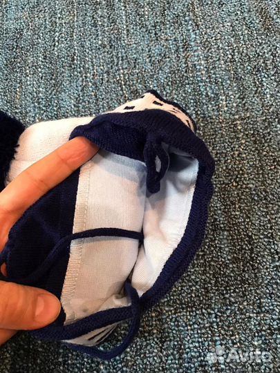 Шапка для мальчика Шерсть, акрил 1-2 года весна