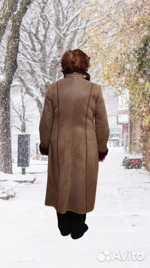 Дубленка натуральная женская бу