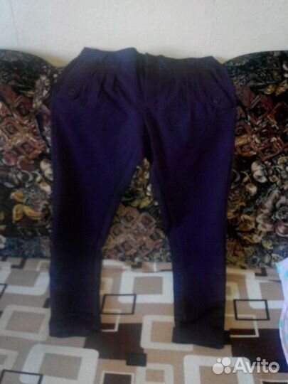 Темно-бордовые брюки