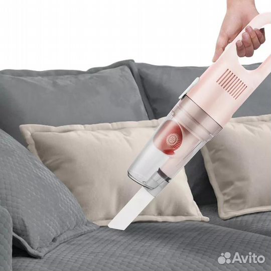 Ручной пылесос KitFort KT-586-3, 600Вт, розовый