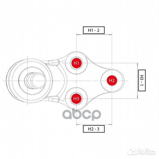 CB0210L CTR Опора шаровая (cbkh-42L) CB0210L CTR