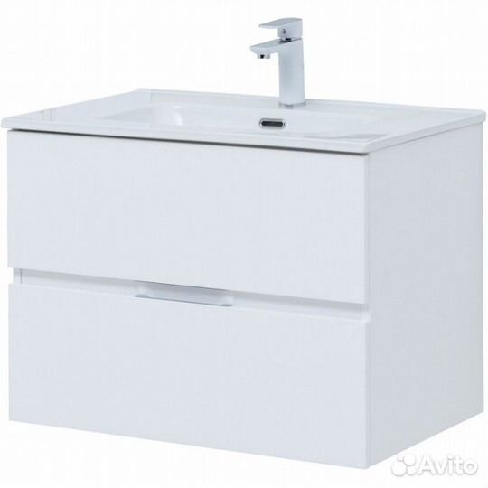 Мебель для ванной Aquanet Алвита New 70 с ящиками белая матовая