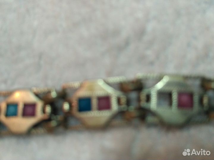 Часы старин. карман, серебр. цепочка с камнями