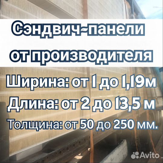 Сендвич панели минвата 100мм
