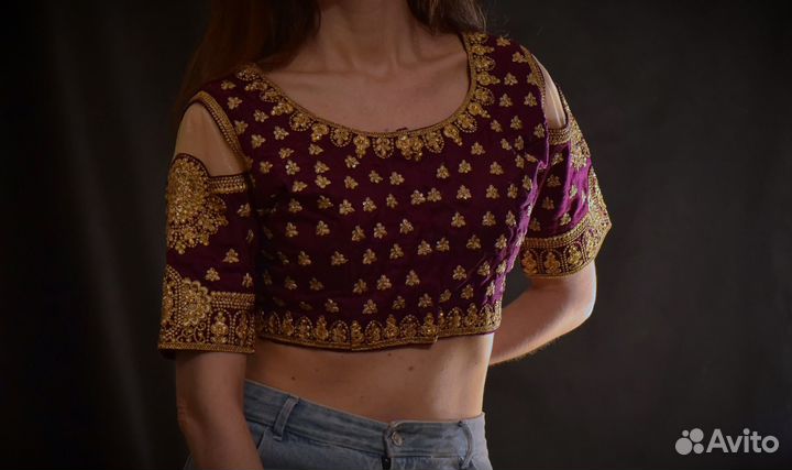 Топ блузка чоли сари бохо ретро восток экзотика