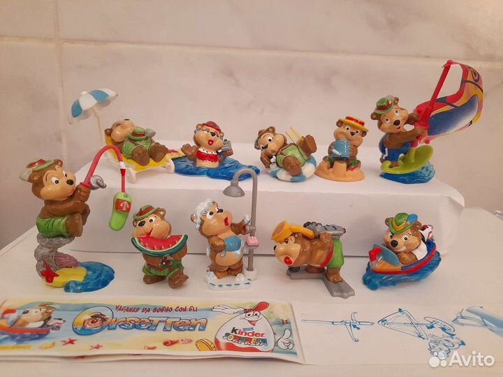 Киндер Медведи на рыбалке, Жирафы, Панды