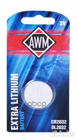 Батарейка AWM CR2032 3V литиевая 1 шт. 41109000