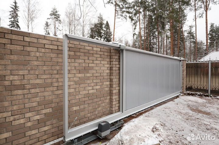 Откатные ворота под ключ с установкой