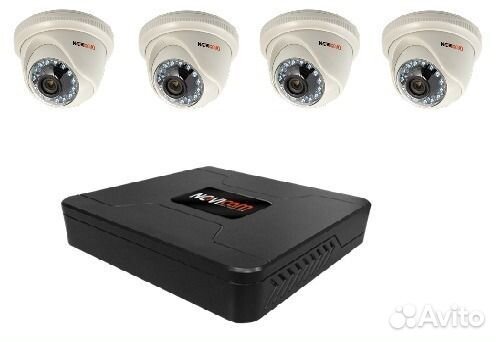 Комплект облачного видеонаблюдения 4 камеры AHD