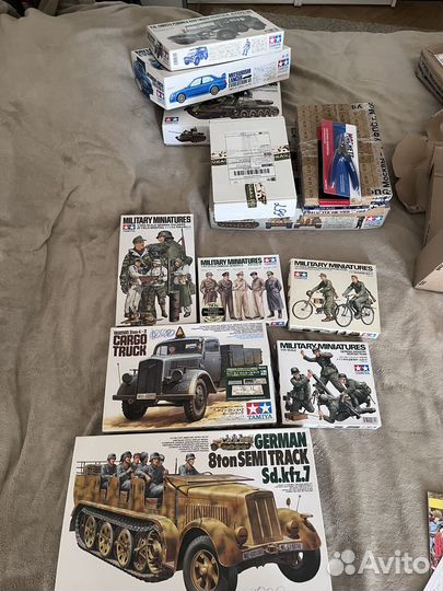 Модели, краски и инструмент Tamiya, Jas и др