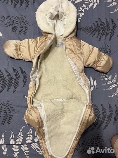 Комбинезон трансформер зимний 68 для новорожденных