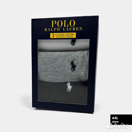 Оригинал polo ralph lauren набор футболок 3 шт