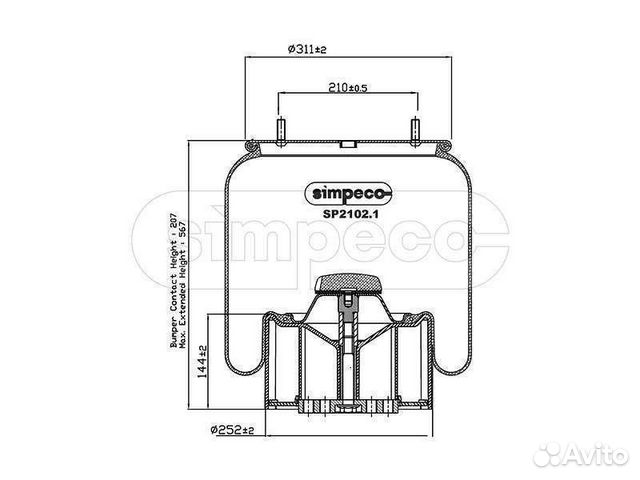Ступица колеса SAF Integral с подшипниками