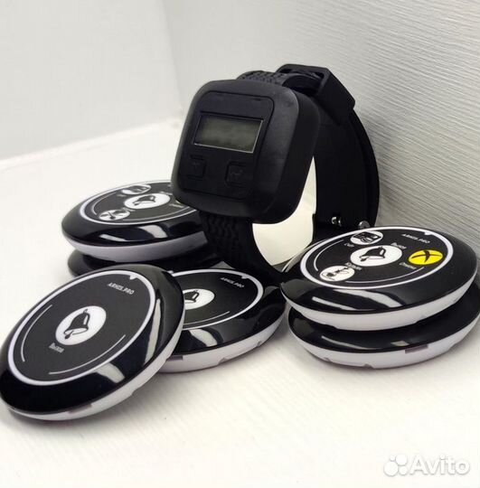 Кнопка вызова официанта модель Смайл с часами