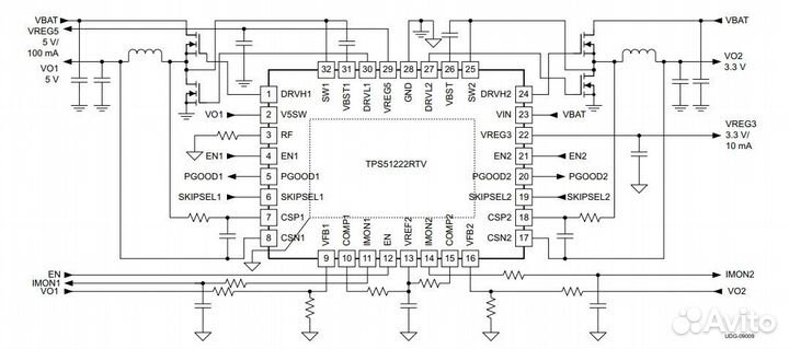 Микросхема TPS51222