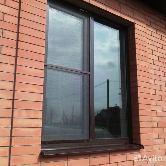 Пластиковые французские окна rehau