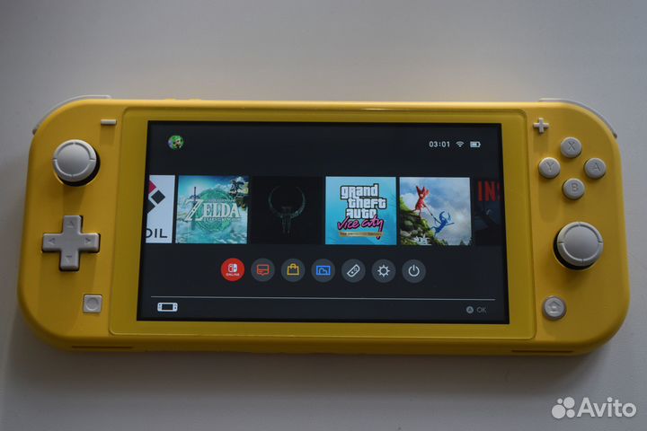 Nintendo Switch lite прошит (чип) + 128Gb