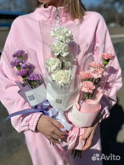 Букет из диантусов гвоздики