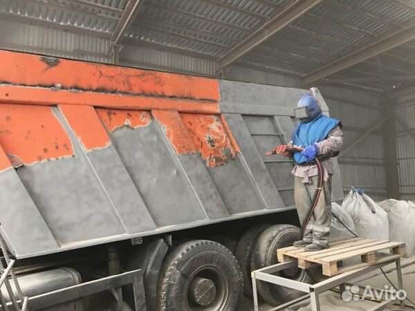 Пескоструйная обработка, покраска грузовой техники