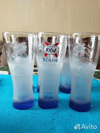 Пивные бокалы 6шт новые