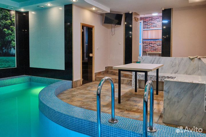 Баня сауна с бассейном