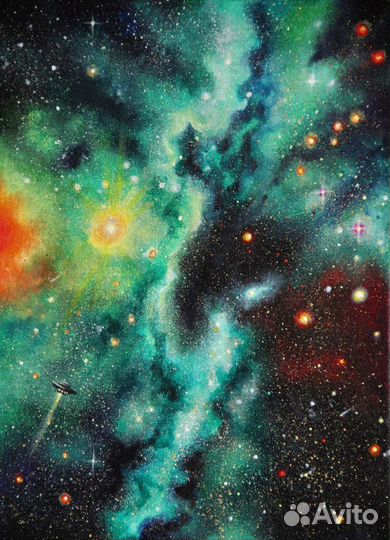 Картина акрилом на холсте