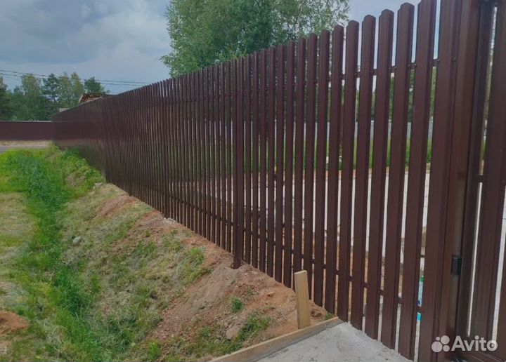 Откатные ворота автоматические 4,5*1,9