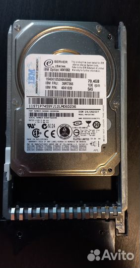 Жесткий диск IBM 40k1020 ST973401SS