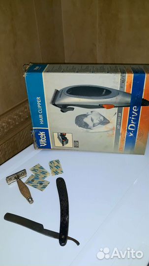 Опасная бритва, машинка для бритья и станок