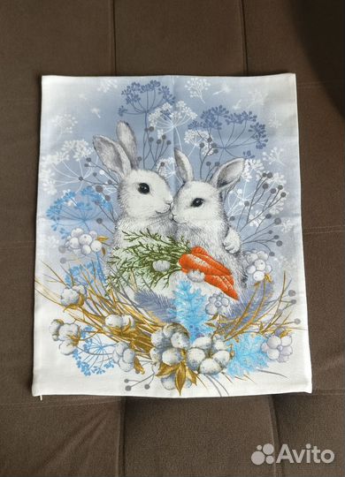 Наволочка с зайчиками кроликами