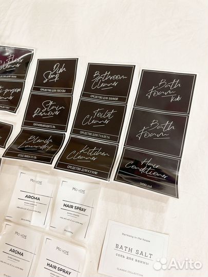 Набор наклеек на банки, дозаторы для ванны