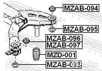 Сайленблок mzab-097 Febest